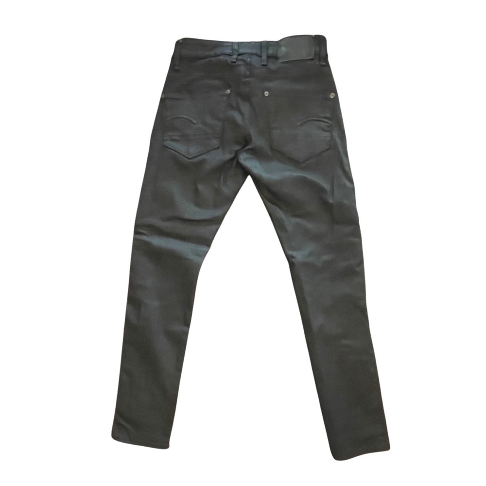 G-Star RAW Revend Super Slim Black Coated Denim Jeans 30x30 51010-7101-2967